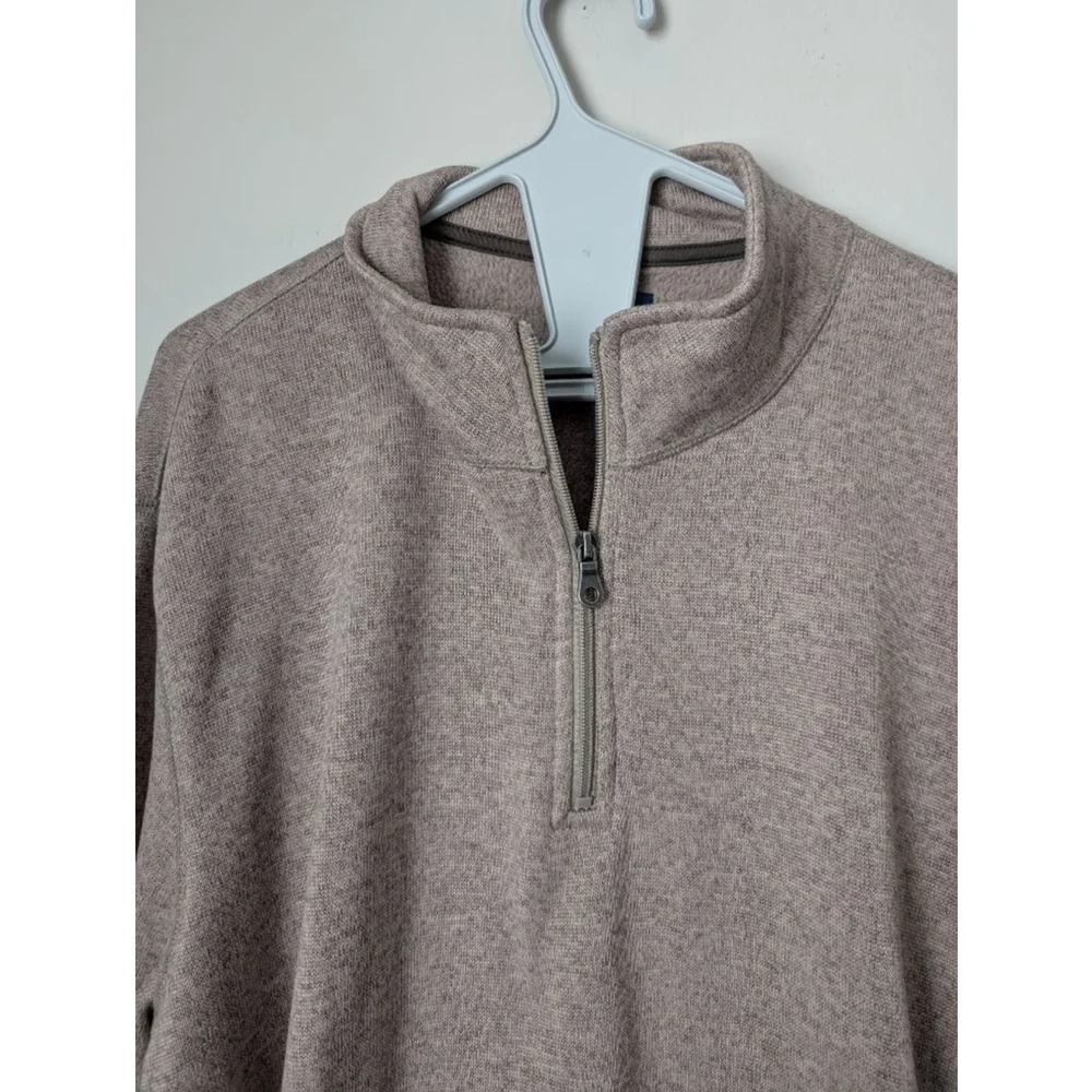 Croft&Barrow Zip Up Sweater XXL Beige, Mens